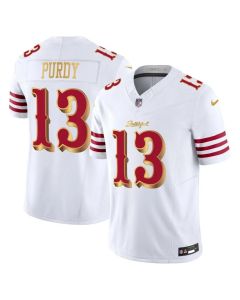 Youth San Francisco 49ers #13 Brock Purdy White Rivalries Collection F.U.S.E. Vapor Limited Stitched Jersey (White)