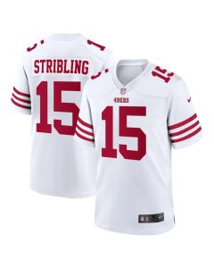 Youth San Francisco 49ers #15 De'Zhaun Stribling White 2026 NFL Draft Game Jersey (White)