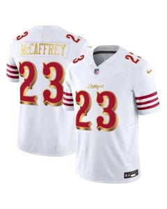 Youth San Francisco 49ers #23 Christian McCaffrey White Rivalries Collection F.U.S.E. Vapor Limited Stitched Jersey (White)