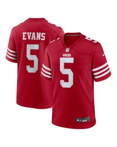 Youth San Francisco 49ers #5 Mike Evans Nike Scarlet Game Jersey (Scarlet)