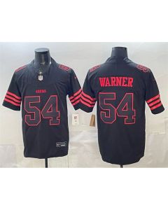Youth San Francisco 49ers #54 Fred Warner Black F.U.S.E. "Stranger Things Edition" Vapor Limited Jersey (Black)
