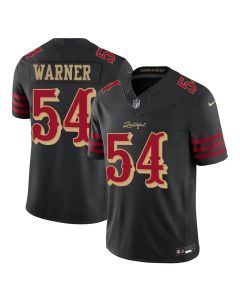 Youth San Francisco 49ers #54 Fred Warner Black Rivalries Collection F.U.S.E. Vapor Limited Stitched Jersey (Black)