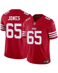 Youth San Francisco 49ers #65 Robert Jones Red 2026 Vapor F.U.S.E. Untouchable Limited Jersey (Red)