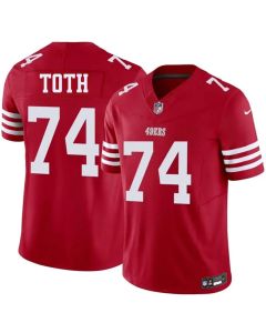 Youth San Francisco 49ers #74 Brett Toth Red 2026 Vapor F.U.S.E. Untouchable Limited Jersey (Red)