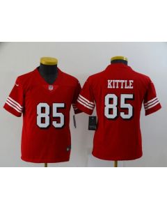 Youth San Francisco 49ers #85 George Kittle Red Stitched Jersey