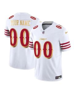 Youth San Francisco 49ers Custom White Rivalries Collection F.U.S.E. Vapor Limited Stitched Jersey (White)
