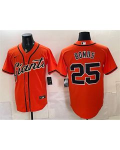 Youth San Francisco Giants #25 Barry Bonds Orange Cool Base Baseball Jersey