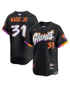 Youth San Francisco Giants #31 LaMonte Wade Jr. Anthracite 2025 City Connect Limited Jersey