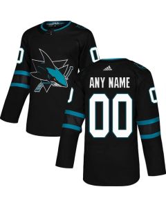 Youth San Jose Sharks Black Custom Name Number Size NHL Stitched Jersey