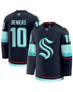 Youth Seattle Kraken #10 Matty Beniers Blue Away Jersey