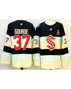 Youth Seattle Kraken #37 Yanni Gourde Deep Sea Blue Winter Classic With A Patch Stitched Hockey Jersey