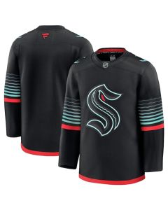 Youth Seattle Kraken Blank Black Alternate Stitched Hockey Jersey