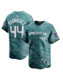 Youth Seattle Mariners #44 Julio Rodriguez Teal 2023 All-star Cool Base With Patch Stitched Baseball Jersey