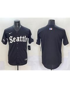Youth Seattle Mariners Black "Deep Sea Gothic Edition" Vapor Premier Limited Stitched Baseball Jersey