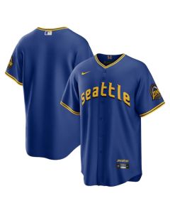 Youth Seattle Mariners Customized Royal 2023 City Connect Stitched Baseball Jersey
