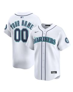 Youth Seattle Mariners Nike White Home Limited Custom Jersey