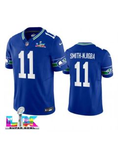Youth Seattle Seahawks #11 Jaxon Smith-Njigba Royal Super Bowl LX F.U.S.E. Vapor Limited Stitched Football Jersey