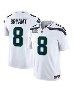 Youth Seattle Seahawks #8 Coby Bryant White Super Bowl LX Vapor F.U.S.E. Limited Stitched Jersey (White)