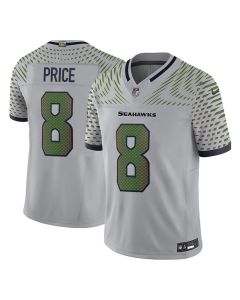 Youth Seattle Seahawks #8 Jadarian Price Gray 2026 NFL Draft Rivalries Collection Vapor F.U.S.E. Limited Jersey (Gray)
