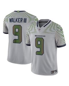Youth Seattle Seahawks #9 Kenneth Walker III Gray Rivalries Collection F.U.S.E. Vapor Limited Stitched Jersey (Gray)