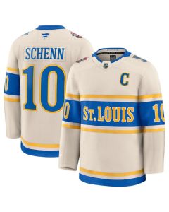 Youth St. Louis Blues #10 Brayden Schenn Cream 2024-25 Winter Classic Stitched Hockey Jersey