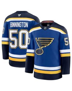 Youth St. Louis Blues #50 Jordan Binnington Blue 2024-25 Home Stitched Hockey Jersey