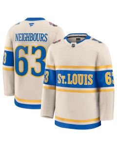 Youth St. Louis Blues #63 Jake Neighbours Cream 2024-25 Winter Classic Stitched Hockey Jersey