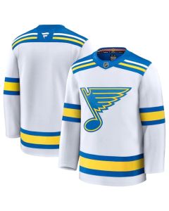 Youth St. Louis Blues Blank White 2024-25 Away Stitched Hockey Jersey