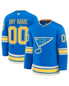 Youth St. Louis Blues Custom Blue 2024-25 Alternate Stitched Hockey Jersey