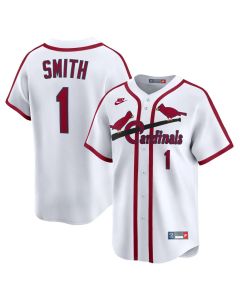 Youth St. Louis Cardinals #1 Ozzie Smith White Throwback Cooperstown Collection Limited Jersey
