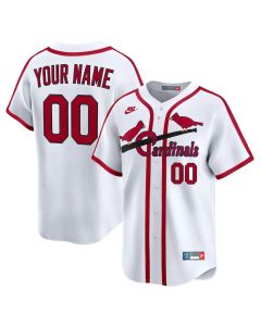 Youth St. Louis Cardinals Nike White Cooperstown Collection Limited Custom Jersey (White)