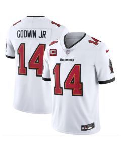 Youth Tampa Bay Buccaneers #14 Chris Godwin Jr White 2026 With 2-Star C Patch Vapor Limited Jersey