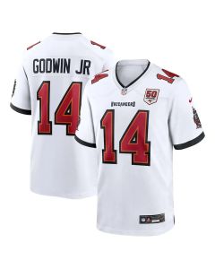 Youth Tampa Bay Buccaneers #14 Chris Godwin Jr. White 50th Season White Game Jersey (White)