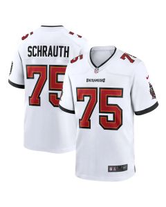Youth Tampa Bay Buccaneers #75 Billy Schrauth White Game Jersey (White)