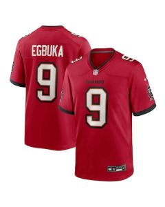 Youth Tampa Bay Buccaneers #9 Emeka Egbuka Red 2025 NFL Draft First Round Pick Game Jersey (Red)