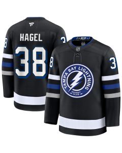 Youth Tampa Bay Lightning #38 Brandon Hagel Black Premium Jersey
