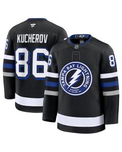 Youth Tampa Bay Lightning #86 Nikita Kucherov Black 2024-25 Alternate Stitched Hockey Jersey
