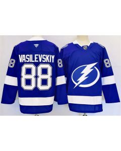 Youth Tampa Bay Lightning #88 Andrei Vasilevskiy 2024-25 Blue Stitched Jersey
