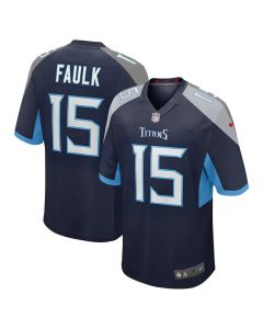 Youth Tennessee Titans #15 Keldric Faulk Navy 2026 NFL Draft Game Jersey (Navy)