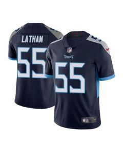 Youth Tennessee Titans #55 JC Latham Navy 2024 Draft Vapor Limited Stitched Football Jersey