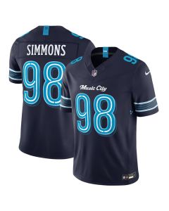 Youth Tennessee Titans #98 Jeffery Simmons Navy 2026 Rivalries Collection Vapor F.U.S.E. Limited Jersey (Navy)