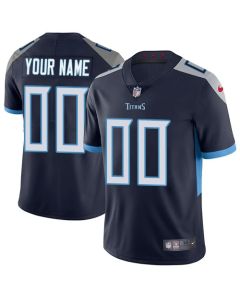 Youth Tennessee Titans Navy Alternate Vapor Untouchable Limited Custom Jersey (Navy)