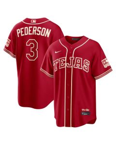 Youth Texas Rangers #3 Joc Pederson Nike Red 2026 City Connect Stadium Jersey (Red)