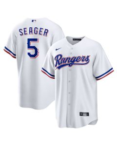 Youth Texas Rangers #5 Corey Seager White Gold Stitched Baseball Jersey