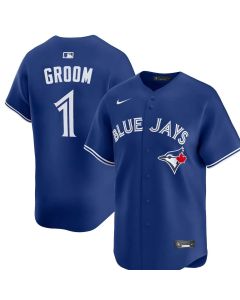 Youth Toronto Blue Jays #1 Groom Royal Home Replica Jersey (Blue Royal)