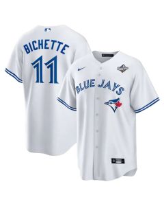 Youth Toronto Blue Jays #11 Bo Bichette White 2025 World Series Home Replica Player Jersey