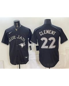 Youth Toronto Blue Jays #22 Ernie Clement 2026 Fashion Replica Black Out Stitched Baseball Jersey
