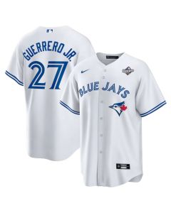 Youth Toronto Blue Jays #27 Vladimir Guerrero Jr. White 2025 World Series Limited Jersey