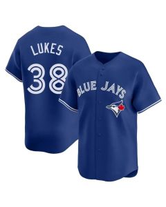 Youth Toronto Blue Jays #38 Nathan Lukes Royal Home Replica Jersey