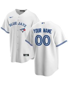 Youth Toronto Blue Jays White Stitched Baseball Custom Jersey (Blue White)